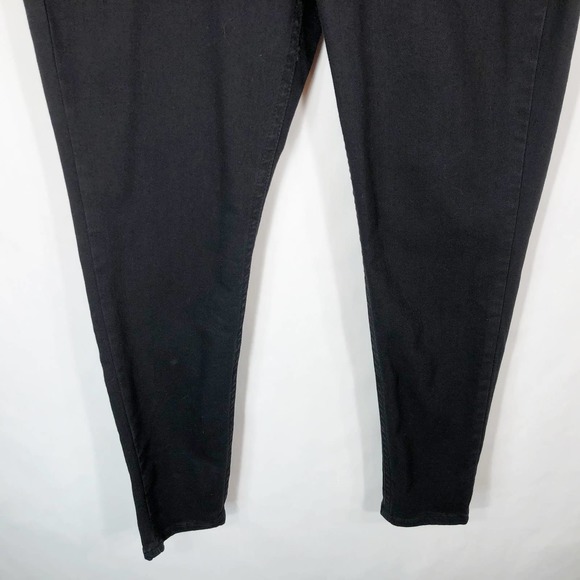 Seven7 Plus Size 14 Jeans Black Skinny Denim Stretch Pockets Dark Pants 1407 - Picture 6 of 7